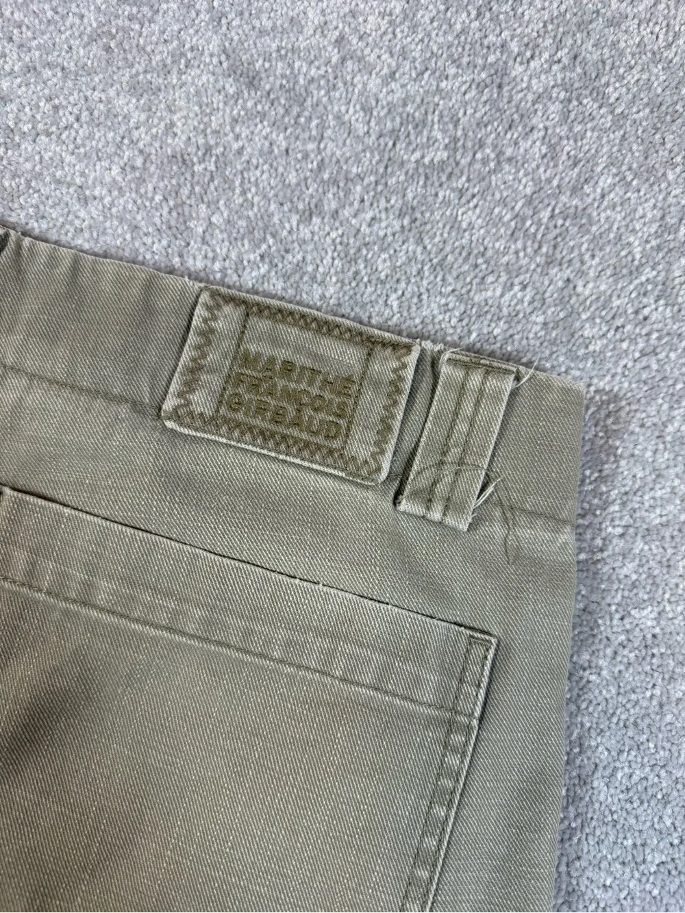 vintage Marithé + François Girbaud cargo shorts signature shuttle tape cuffs 36